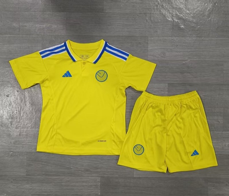 Kids-Leeds United 24/25 Away Yellow Soccer Jersey